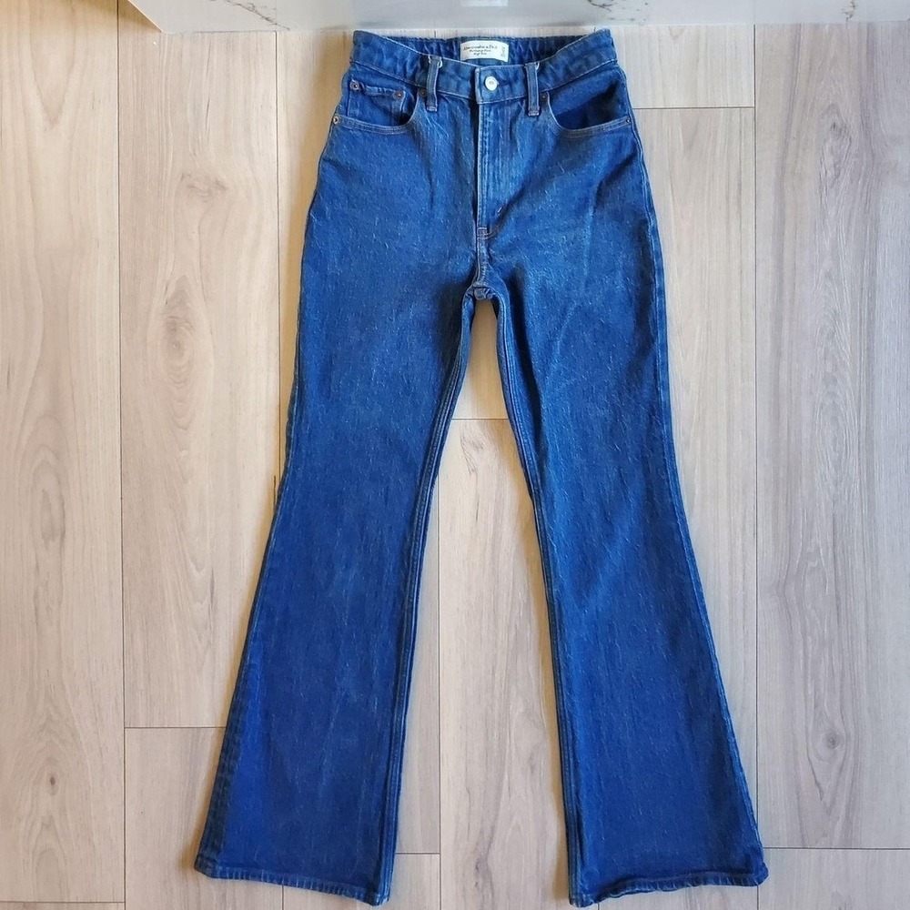 Abercrombie and‎ Fitch Jeans Womens 25 Blue Vintage Flare High Rise Curve Love